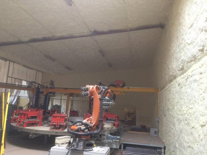 Isolation combles mousse projetée - chantier Top'Isol